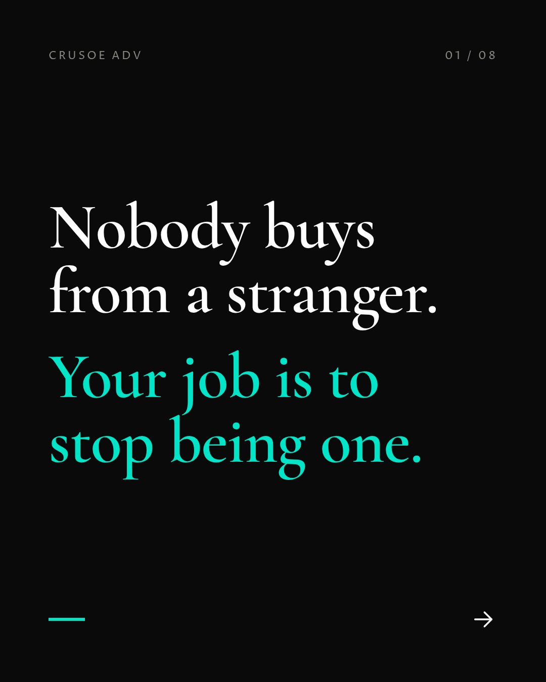 The collector path — stranger to buyer